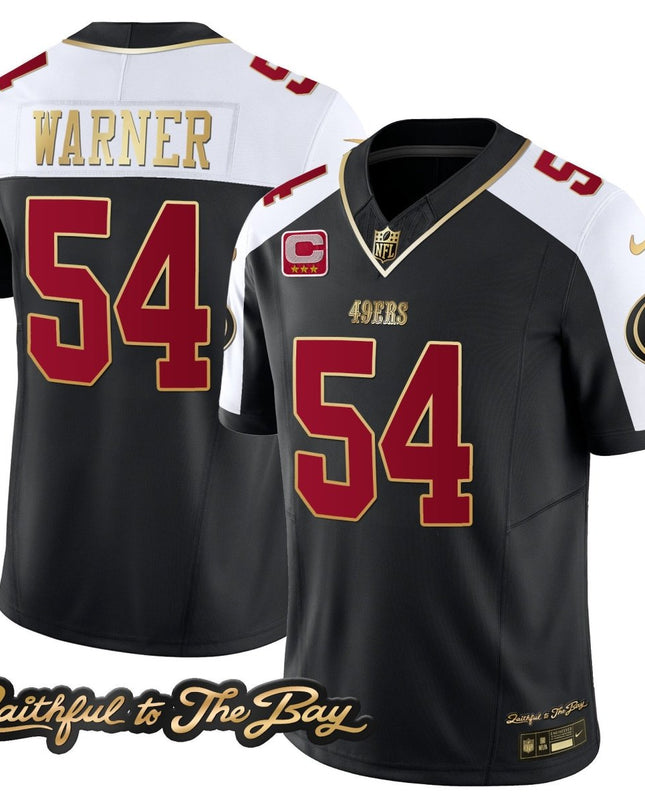 Men's 49ers Faithful To The Bay Patch Vapor Limited Jersey V3 - All Stitched SF49_KDZ - KINDOZY