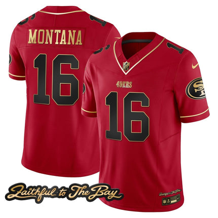 Men's 49ers Faithful To The Bay Patch Vapor Limited Jersey V3 - All Stitched SF49_KDZ - KINDOZY