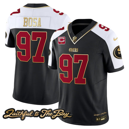 Men's 49ers Faithful To The Bay Patch Vapor Limited Jersey V3 - All Stitched SF49_KDZ - KINDOZY
