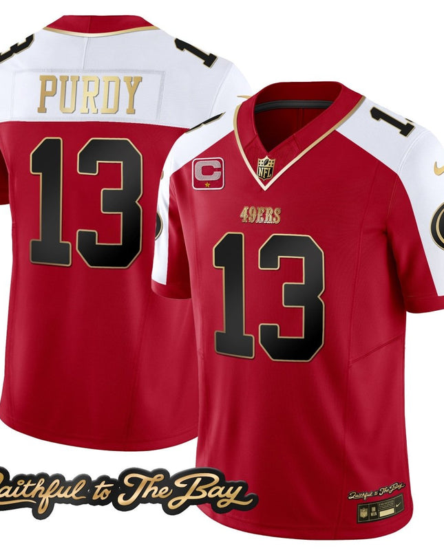 Men's 49ers Faithful To The Bay Patch Vapor Limited Jersey V3 - All Stitched SF49_KDZ - KINDOZY