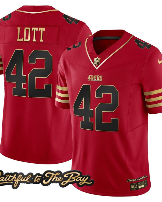 Men's 49ers Faithful To The Bay Patch Vapor Limited Jersey V3 - All Stitched SF49_KDZ - KINDOZY