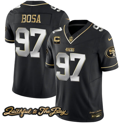 Men's 49ers Faithful To The Bay Patch Vapor Limited Jersey V3 - All Stitched SF49_KDZ - KINDOZY