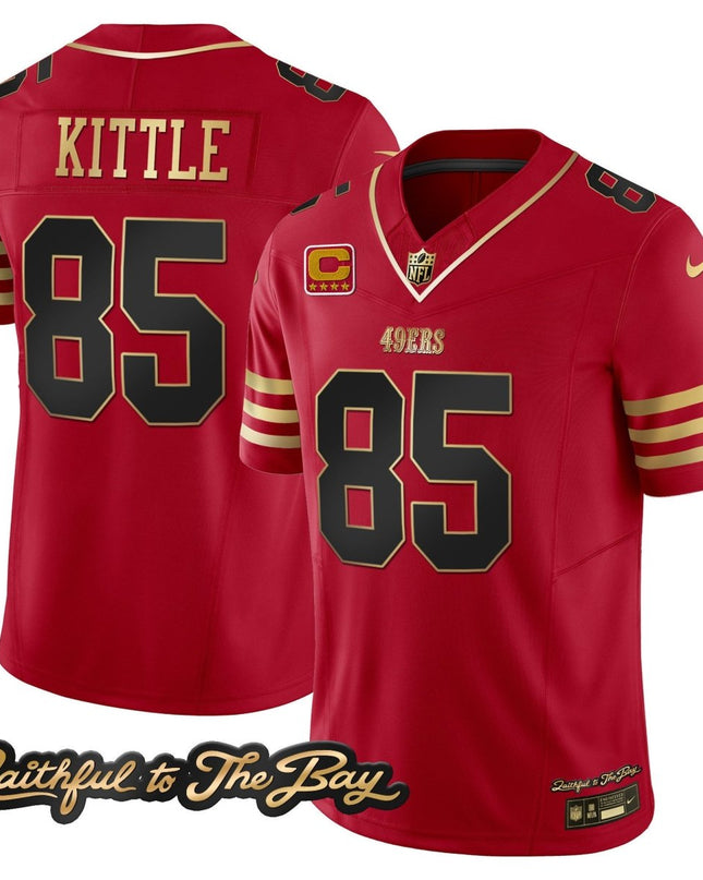 Men's 49ers Faithful To The Bay Patch Vapor Limited Jersey V3 - All Stitched SF49_KDZ - KINDOZY