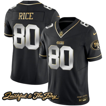 Men's 49ers Faithful To The Bay Patch Vapor Limited Jersey V3 - All Stitched SF49_KDZ - KINDOZY