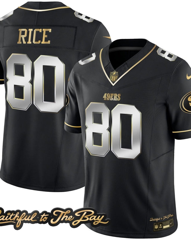 Men's 49ers Faithful To The Bay Patch Vapor Limited Jersey V3 - All Stitched SF49_KDZ - KINDOZY