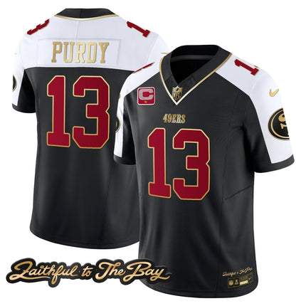 Men's 49ers Faithful To The Bay Patch Vapor Limited Jersey V3 - All Stitched SF49_KDZ - KINDOZY