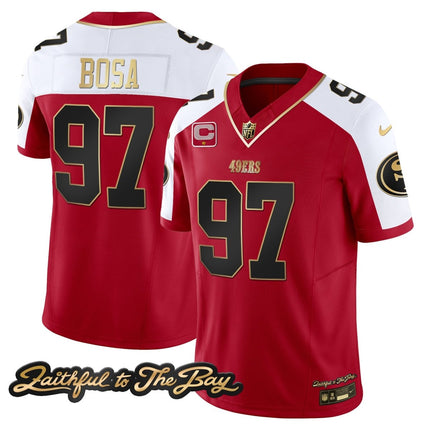 Men's 49ers Faithful To The Bay Patch Vapor Limited Jersey V3 - All Stitched SF49_KDZ - KINDOZY