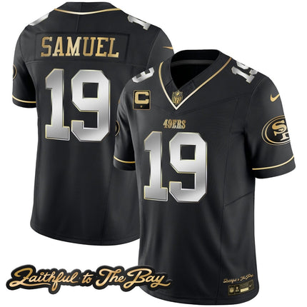 Men's 49ers Faithful To The Bay Patch Vapor Limited Jersey V3 - All Stitched SF49_KDZ - KINDOZY