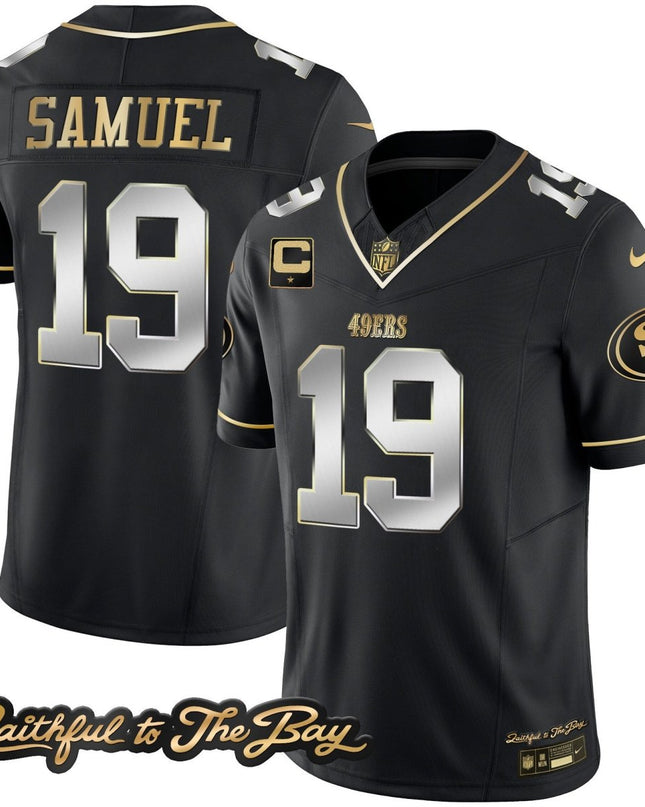 Men's 49ers Faithful To The Bay Patch Vapor Limited Jersey V3 - All Stitched SF49_KDZ - KINDOZY