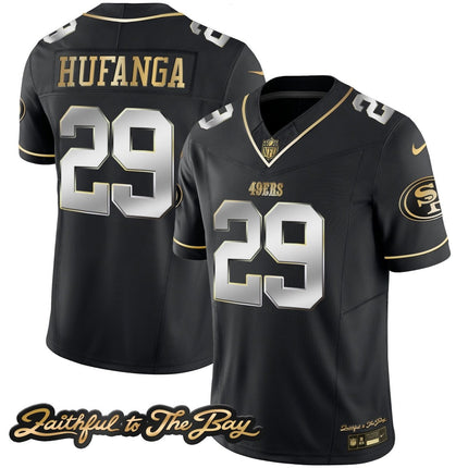 Men's 49ers Faithful To The Bay Patch Vapor Limited Jersey V3 - All Stitched SF49_KDZ - KINDOZY
