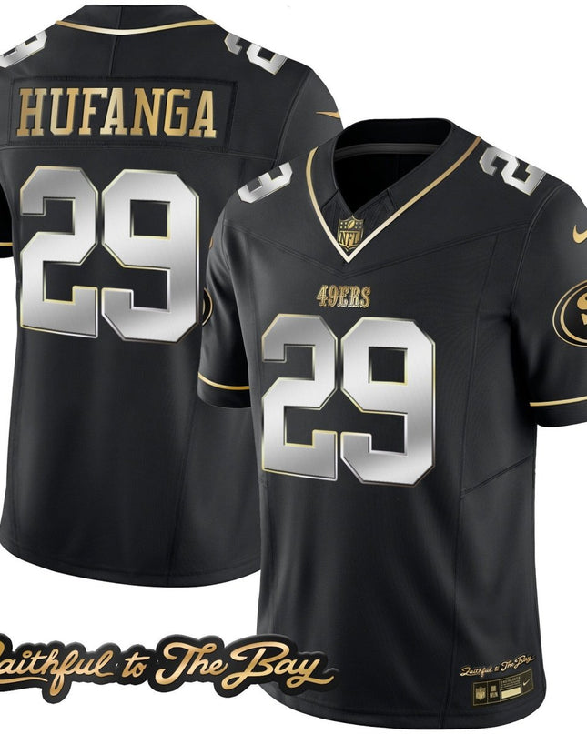 Men's 49ers Faithful To The Bay Patch Vapor Limited Jersey V3 - All Stitched SF49_KDZ - KINDOZY