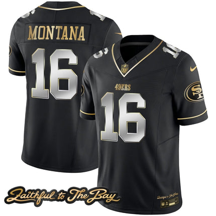 Men's 49ers Faithful To The Bay Patch Vapor Limited Jersey V3 - All Stitched SF49_KDZ - KINDOZY