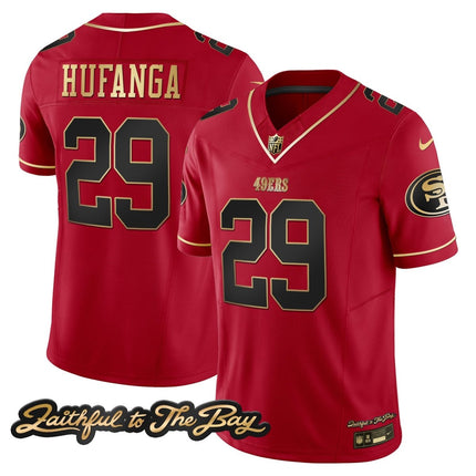 Men's 49ers Faithful To The Bay Patch Vapor Limited Jersey V3 - All Stitched SF49_KDZ - KINDOZY