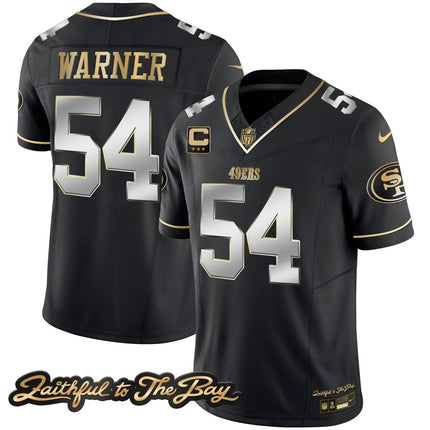 Men's 49ers Faithful To The Bay Patch Vapor Limited Jersey V3 - All Stitched SF49_KDZ - KINDOZY