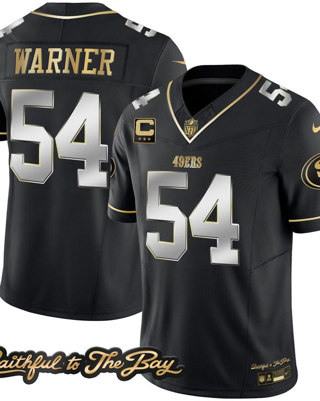 Men's 49ers Faithful To The Bay Patch Vapor Limited Jersey V3 - All Stitched SF49_KDZ - KINDOZY