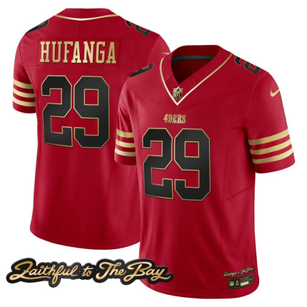 Men's 49ers Faithful To The Bay Patch Vapor Limited Jersey V3 - All Stitched SF49_KDZ - KINDOZY