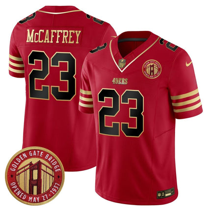 Men's 49ers Golden Gate Bridge Patch Vapor Limited Jersey - All Stitched SF49_KDZ - KINDOZY