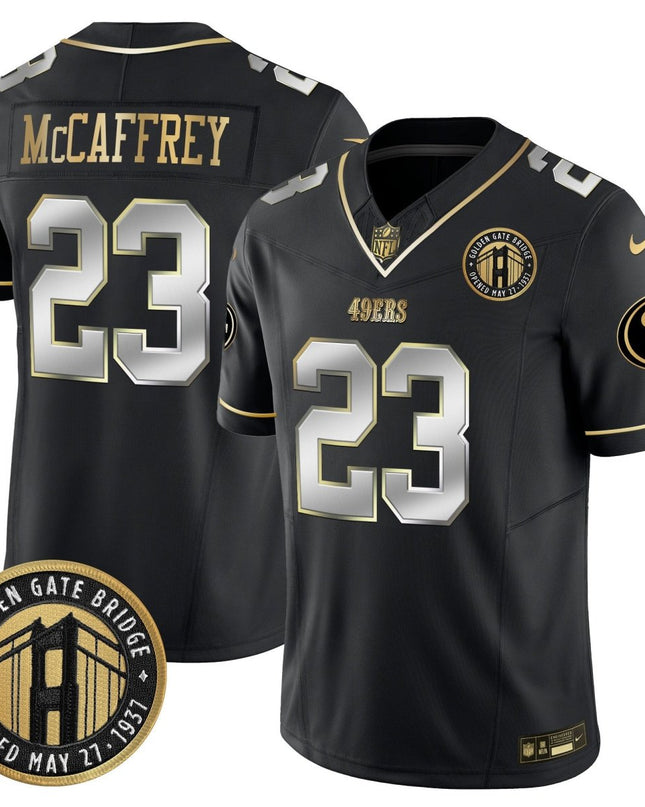 Men's 49ers Golden Gate Bridge Patch Vapor Limited Jersey - All Stitched SF49_KDZ - KINDOZY