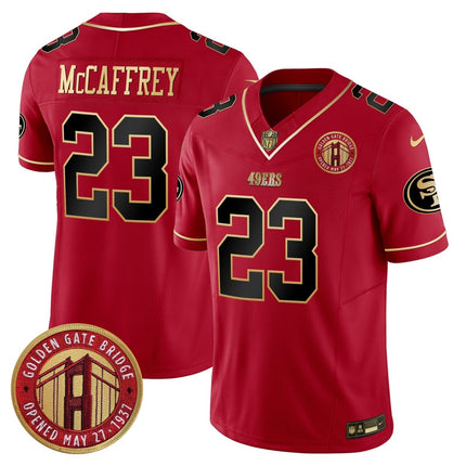 Men's 49ers Golden Gate Bridge Patch Vapor Limited Jersey - All Stitched SF49_KDZ - KINDOZY