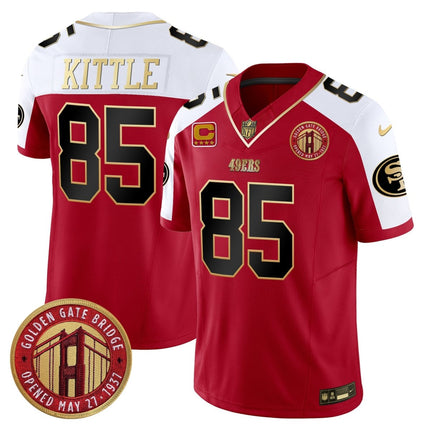 Men's 49ers Golden Gate Bridge Patch Vapor Limited Jersey - All Stitched SF49_KDZ - KINDOZY