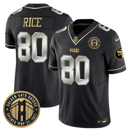 Men's 49ers Golden Gate Bridge Patch Vapor Limited Jersey - All Stitched SF49_KDZ - KINDOZY