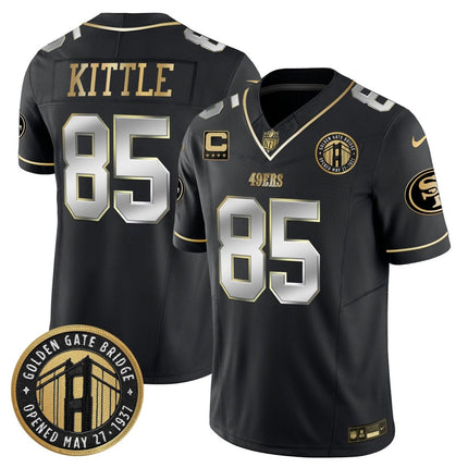 Men's 49ers Golden Gate Bridge Patch Vapor Limited Jersey - All Stitched SF49_KDZ - KINDOZY