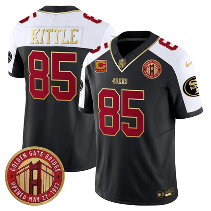 Men's 49ers Golden Gate Bridge Patch Vapor Limited Jersey - All Stitched SF49_KDZ - KINDOZY