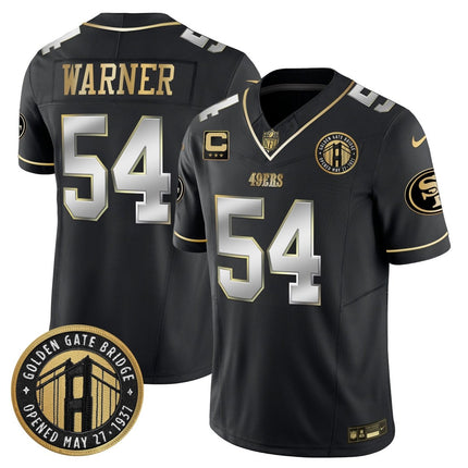 Men's 49ers Golden Gate Bridge Patch Vapor Limited Jersey - All Stitched SF49_KDZ - KINDOZY