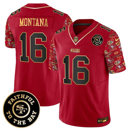 Men's 49ers Pattern Style Vapor Limited Jersey - All Stitched SF49_KDZ - KINDOZY