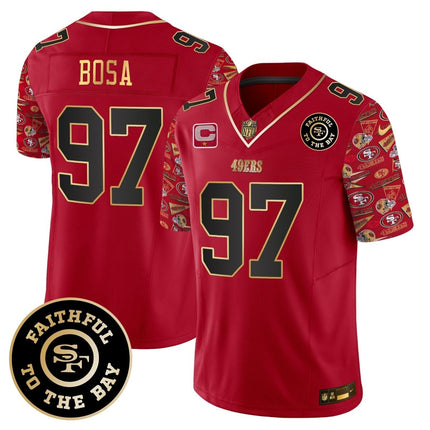 Men's 49ers Pattern Style Vapor Limited Jersey - All Stitched SF49_KDZ - KINDOZY