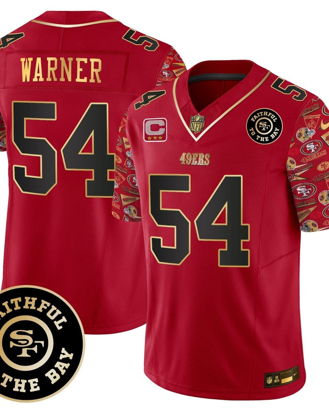 Men's 49ers Pattern Style Vapor Limited Jersey - All Stitched SF49_KDZ - KINDOZY