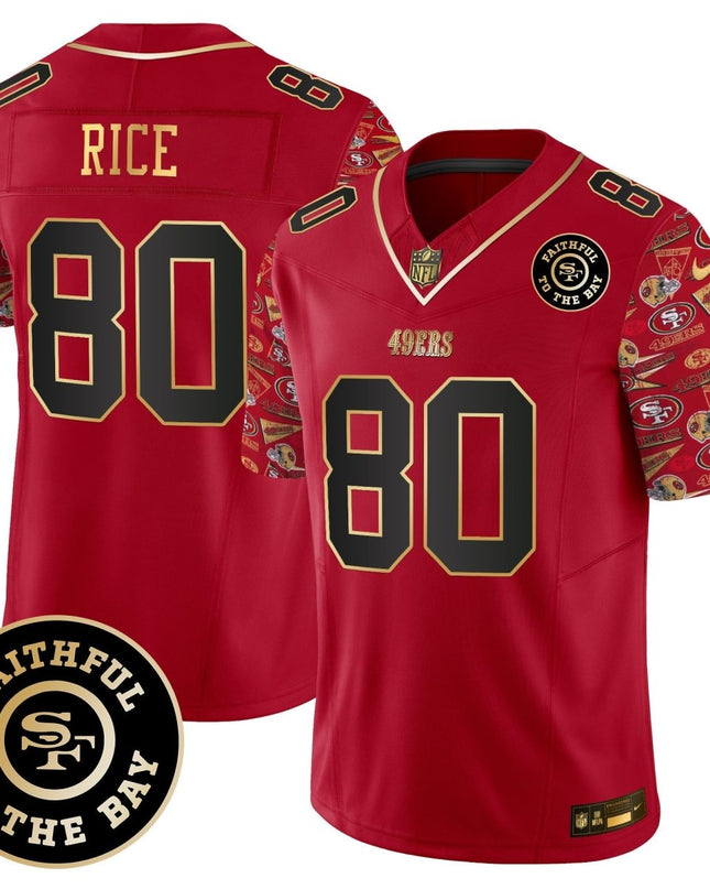 Men's 49ers Pattern Style Vapor Limited Jersey - All Stitched SF49_KDZ - KINDOZY