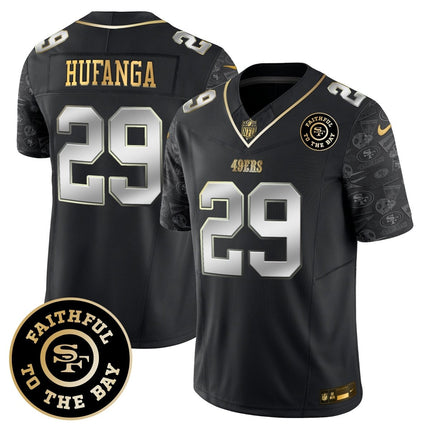 Men's 49ers Pattern Style Vapor Limited Jersey - All Stitched SF49_KDZ - KINDOZY