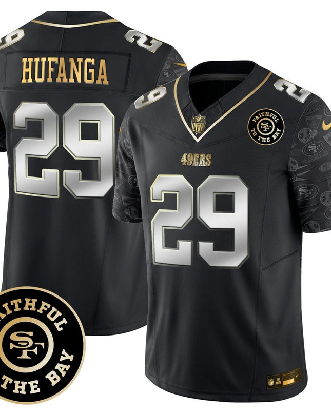 Men's 49ers Pattern Style Vapor Limited Jersey - All Stitched SF49_KDZ - KINDOZY