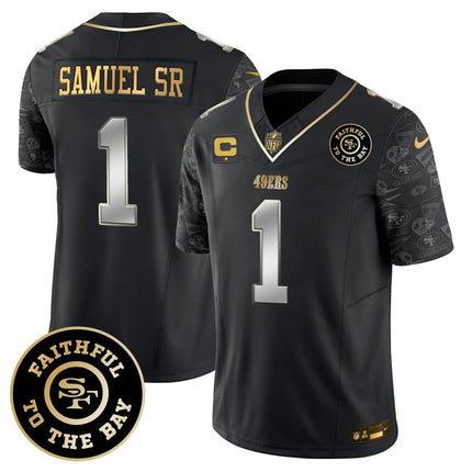 Men's 49ers Pattern Style Vapor Limited Jersey - All Stitched SF49_KDZ - KINDOZY