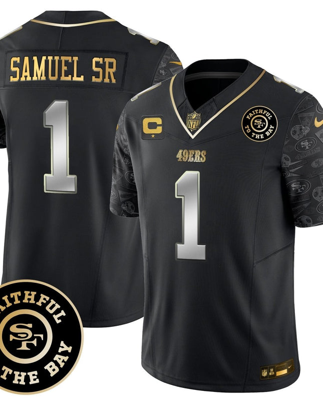 Men's 49ers Pattern Style Vapor Limited Jersey - All Stitched SF49_KDZ - KINDOZY