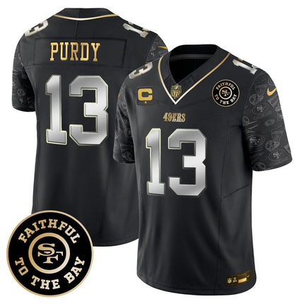 Men's 49ers Pattern Style Vapor Limited Jersey - All Stitched SF49_KDZ - KINDOZY