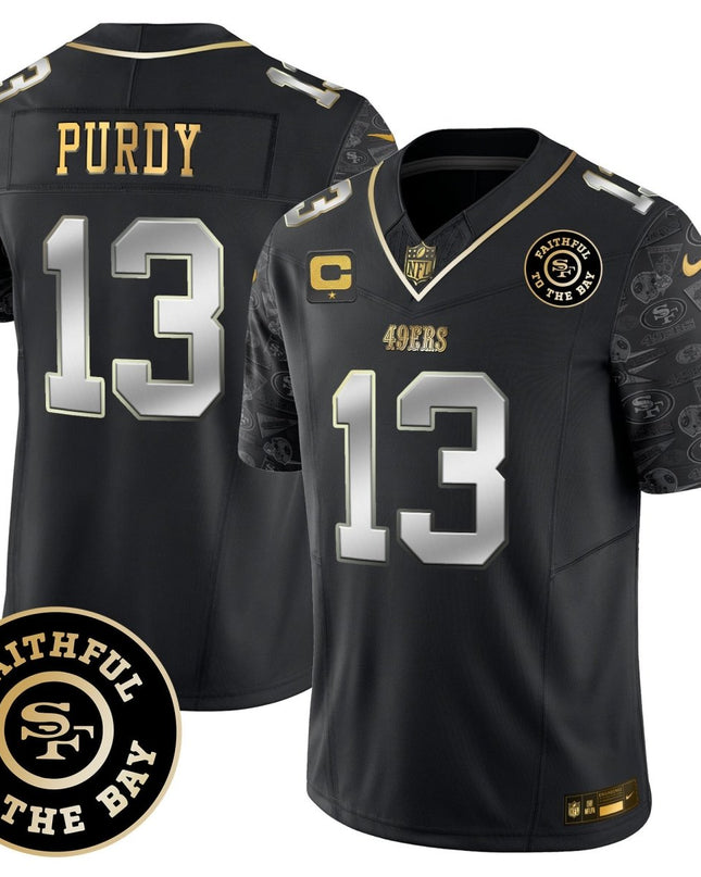 Men's 49ers Pattern Style Vapor Limited Jersey - All Stitched SF49_KDZ - KINDOZY