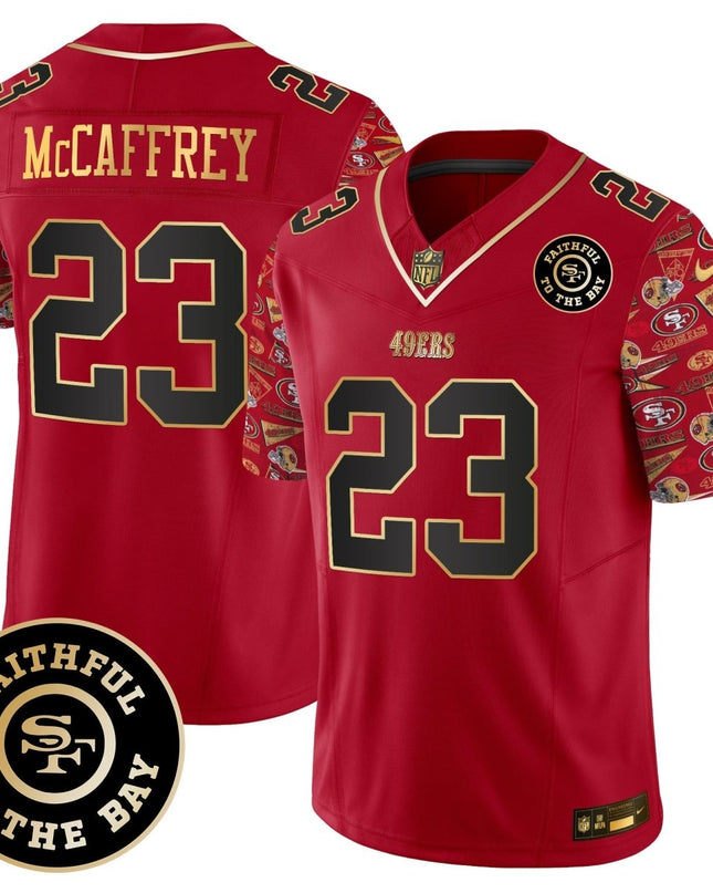 Men's 49ers Pattern Style Vapor Limited Jersey - All Stitched SF49_KDZ - KINDOZY