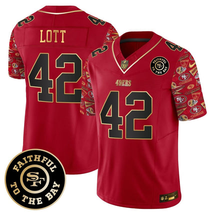 Men's 49ers Pattern Style Vapor Limited Jersey - All Stitched SF49_KDZ - KINDOZY