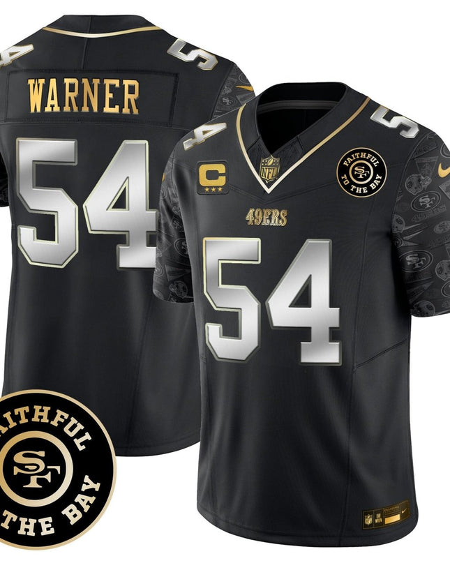 Men's 49ers Pattern Style Vapor Limited Jersey - All Stitched SF49_KDZ - KINDOZY