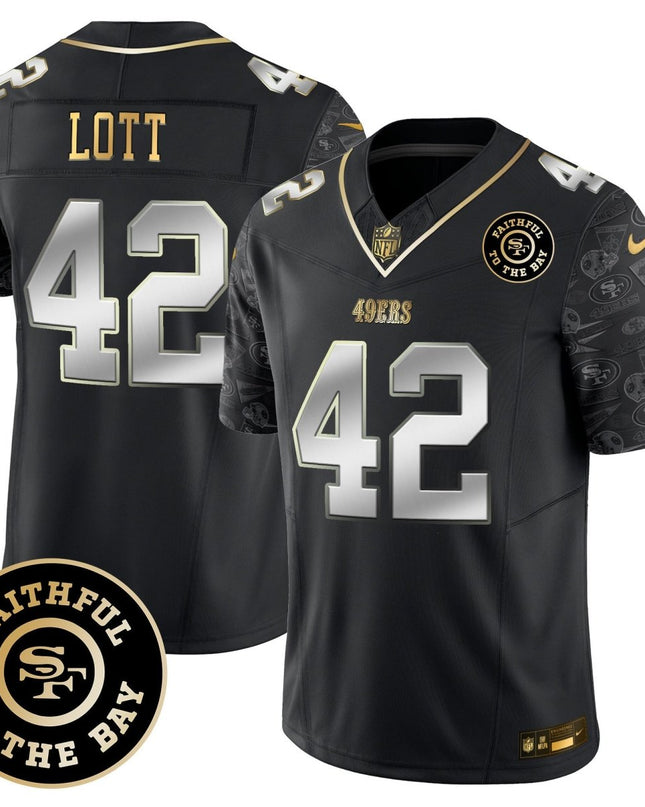 Men's 49ers Pattern Style Vapor Limited Jersey - All Stitched SF49_KDZ - KINDOZY