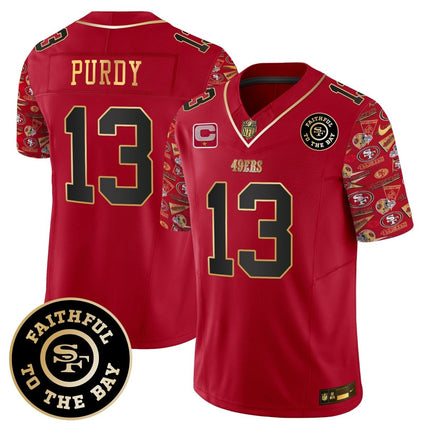 Men's 49ers Pattern Style Vapor Limited Jersey - All Stitched SF49_KDZ - KINDOZY