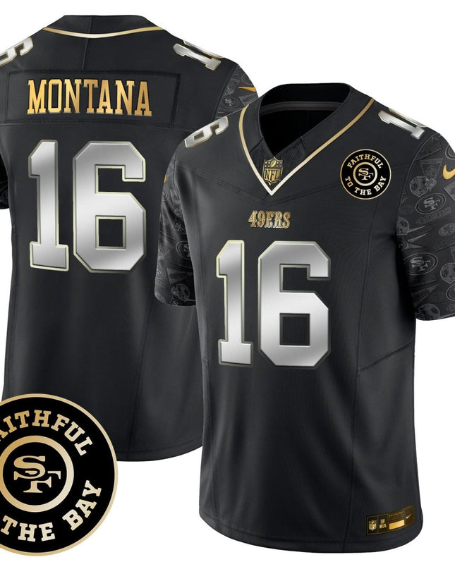Men's 49ers Pattern Style Vapor Limited Jersey - All Stitched SF49_KDZ - KINDOZY
