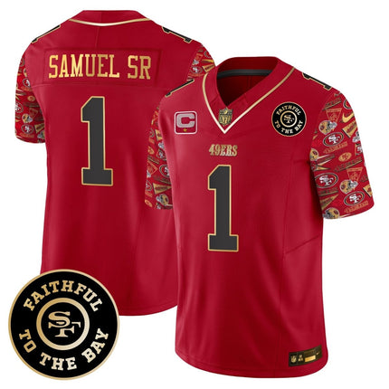 Men's 49ers Pattern Style Vapor Limited Jersey - All Stitched SF49_KDZ - KINDOZY