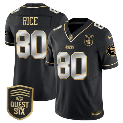 Men's 49ers Quest For Six Patch Vapor Limited Jersey - All Stitched SF49_KDZ - KINDOZY