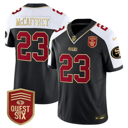 Men's 49ers Quest For Six Patch Vapor Limited Jersey - All Stitched SF49_KDZ - KINDOZY