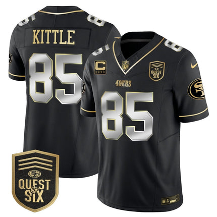 Men's 49ers Quest For Six Patch Vapor Limited Jersey - All Stitched SF49_KDZ - KINDOZY