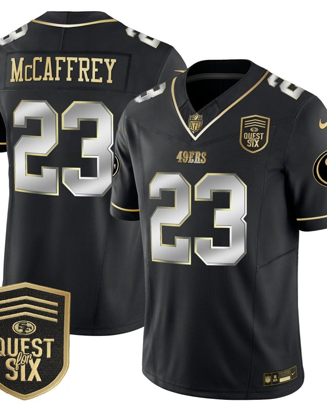 Men's 49ers Quest For Six Patch Vapor Limited Jersey - All Stitched SF49_KDZ - KINDOZY