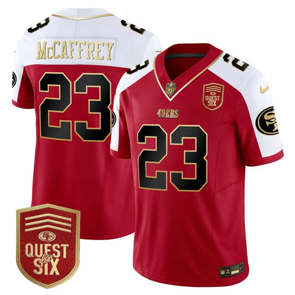 Men's 49ers Quest For Six Patch Vapor Limited Jersey - All Stitched SF49_KDZ - KINDOZY